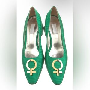 Suzanne Rae Feminist Pumps in green size 37